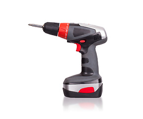 Image showing Cordless screwdriver or power drill