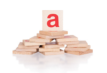 Image showing Alphabet - letter A