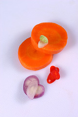 Image showing slice of fresh vegetable