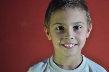 Image showing portrait of excited smiling small boy