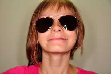 Image showing child wearing glasses