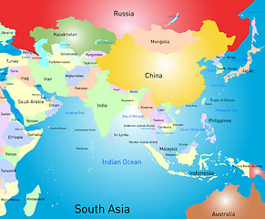 Image showing south asia map