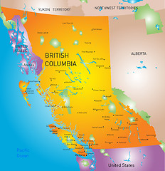 Image showing british columbia province map