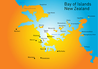 Image showing Bay of Island, New Zealand,