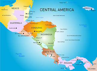 Image showing central america map