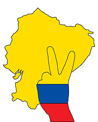 Image showing Ecuador hand signal