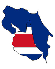 Image showing Costa Rica Hand Signal