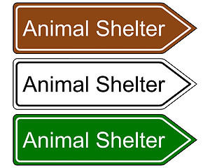 Image showing Sign animal shelter