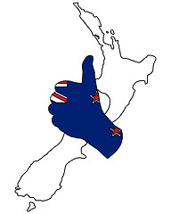 Image showing New Zealand hand signal