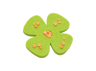 Image showing Lentils and felt decoration