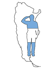 Image showing Argentinian salute