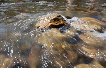 Image showing Water stream in high mountains