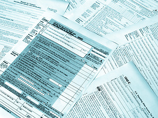 Image showing Tax forms