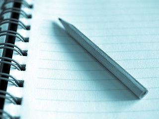 Image showing Blank notebook page