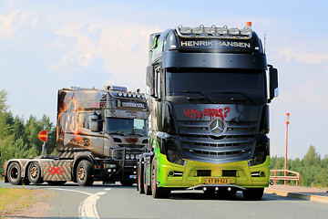 Image showing Mercedes-Benz Actros Show Truck Joker in Finland