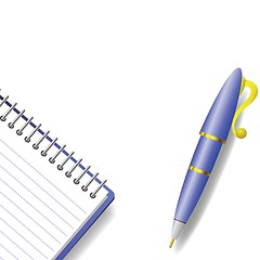 Image showing pen and notebook