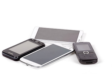 Image showing collection of cell phones