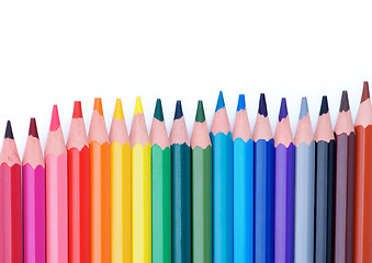 Image showing Colorful Pencils Frame