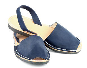 Image showing Blue Sandals Avarcas