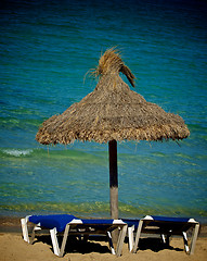 Image showing Thatched Umbrella 