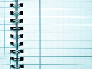 Image showing Blank notebook page