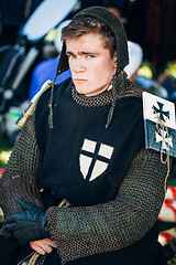 Image showing Warrior participant of VI festival of medieval culture 