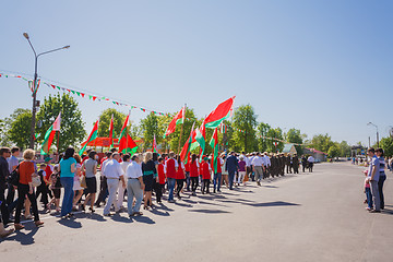 Image showing Celebration of Victory Day. GOMEL, BELARUS - MAY 9: Celebration 