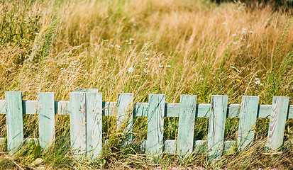 Image showing garden fence