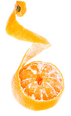 Image showing Peeled Tasty Sweet Tangerine Orange Mandarin Fruit