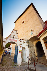 Image showing The Most Famous Street Of Tallinn, Estonia