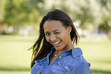 Image showing Beautiful African American woman