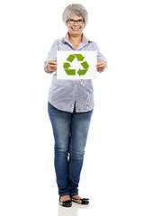 Image showing Never late to recycle