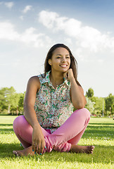 Image showing Beautiful African American woman