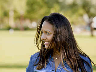 Image showing Beautiful African American woman