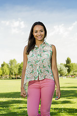 Image showing Beautiful African American woman