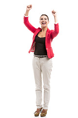 Image showing Happy businesswoman