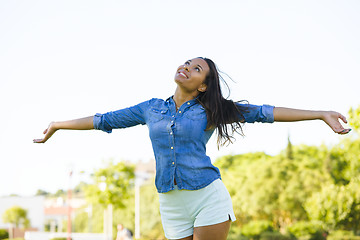 Image showing Beautiful African American woman