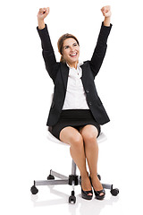 Image showing Happy business woman