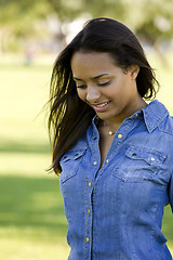 Image showing Beautiful African American woman