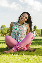 Image showing Beautiful African American woman