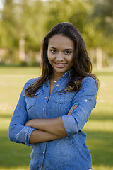 Image showing Beautiful African American woman