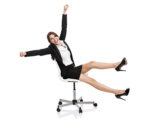 Image showing Happy business woman