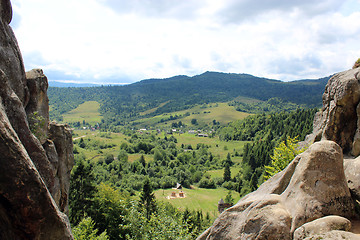 Image showing view to Carpathian mountains