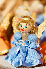 Image showing Colorful Belarusian Straw Dolls At The Market In Belarus