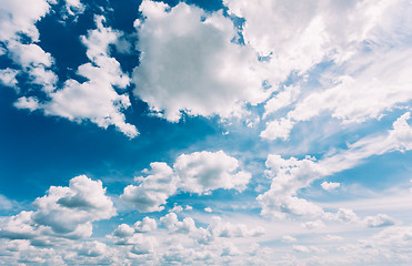 Image showing Blue Sky With White Clouds