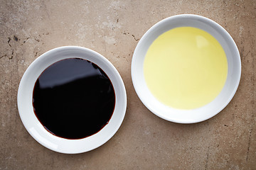 Image showing oil and balsamic vinegar