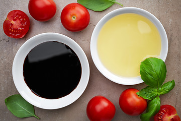 Image showing oil and balsamic vinegar