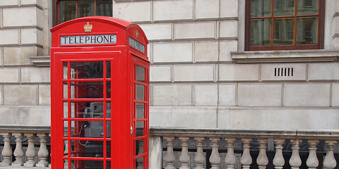 Image showing London telephone box