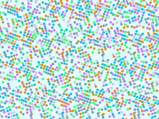 Image showing Polka dot pattern with colorful circles