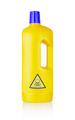 Image showing Plastic bottle cleaning-detergent, poisonous